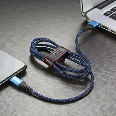 Lightning USB кабель синий, 120 см - Chidian, фото №2