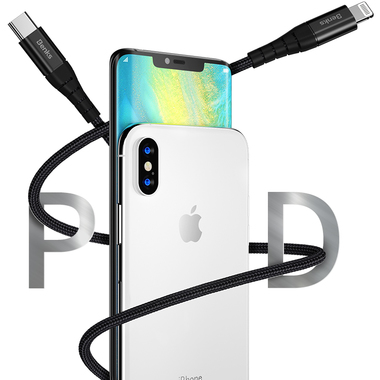 Type C - Lightning MFI кабель для iPhone/iPad/iPod - 120 см черный, фото №25
