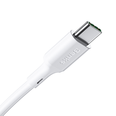USB A - Type C 5A Fast Charging кабель белого цвета 120 см, фото №6