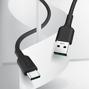 USB A - Type C 5A Fast Charging кабель черного цвета 120 см - фото 1