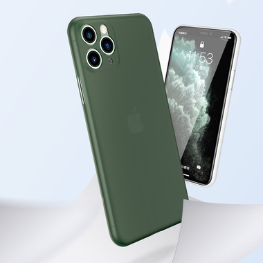 Чехол для iPhone 11 Pro 0,4 mm - темно-зеленый LolliPop, фото №6