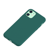Силиконовый чехол для iPhone 11 Magic Silki - темно зеленый - фото 1