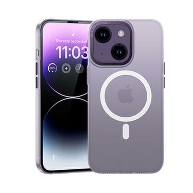 Benks чехол для iPhone 14 Haze серия с поддержкой MagSafe - фиолетовый