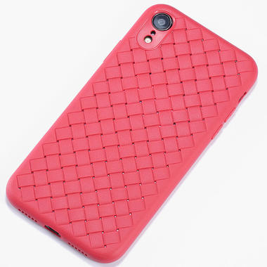 Benks чехол для iPhone XR серия Weaveit - розово-красный, фото №1