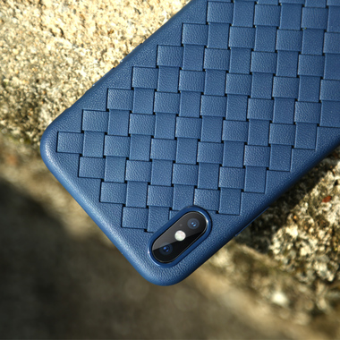 Benks чехол для iPhone X серия Weaveit - синий, фото №1