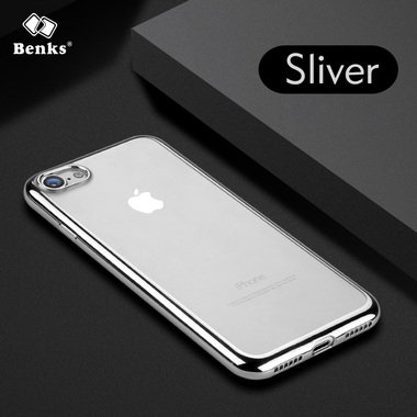 Чехол для iPhone 7 Plus Electroplating - Серебряный, фото №1