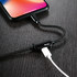 Переходник для наушников и зарядки iPhone - черный 120 см, фото №2