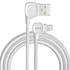 Lightning USB MFI кабель под 90 градусов - белый Elbow, фото №2