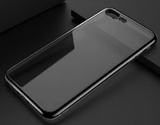 Чехол для iPhone 7 Plus Electroplating Черный - фото 1