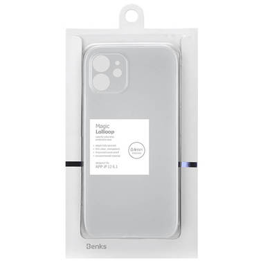 Чехол для iPhone 12 mini 0,4 mm LolliPop белый, фото №4