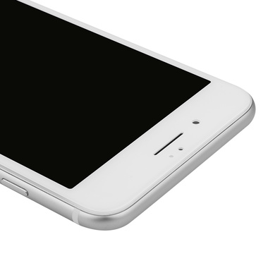 Приватное затемняющее стекло на iPhone 7Plus/8Plus - белая рамка KR Pro 3D, фото №3