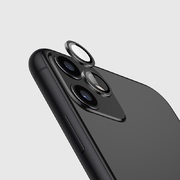 Защитное стекло на камеру iPhone 11, черная мет. рамка KR - 1шт. - фото 1