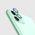Сапфировое защитное стекло на камеру iPhone 11, зеленая мет. рамка DR - 1шт., фото №3