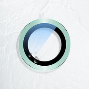 Сапфировое защитное стекло на камеру iPhone 11, зеленая мет. рамка DR - 1шт. - фото 1