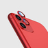 Сапфировое защитное стекло на камеру iPhone 11, красная мет. рамка DR - 1шт., фото №3