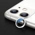 Сапфировое защитное стекло на камеру iPhone 11, белая мет. рамка DR - 1шт., фото №2