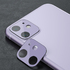 Защитное стекло на камеру iPhone 11, фиолетовая рамка KR - 2шт., фото №6