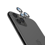 Сапфировое защитное стекло на камеру iPhone 11 Pro/11 Pro Max,  мет. рамка DR (Gray) - 1шт.