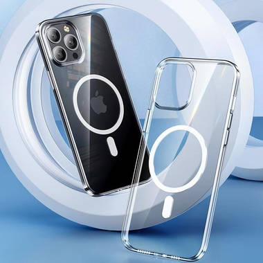 Чехол для iPhone 13 Crystal - жесткий с поддержкой магнит. аксессуаров