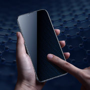 Матовое защитное стекло 3D на iPhone 13 Pro Max Vpro 0,3 мм черная рамка - фото 1