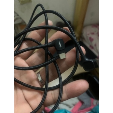 Type C - lightning кабель 150 см под 90 градусов - черный, фото №8, добавлено пользователем