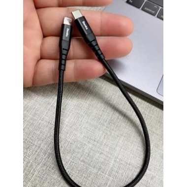 Benks кабель Lightning 0.25 м - черный Prague, фото №2, добавлено пользователем