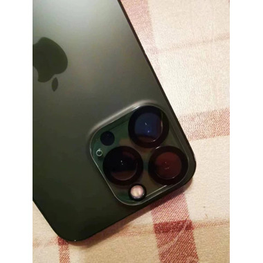 Защитное стекло на камеру для iPhone 14 Pro/14 Pro Max с черным кантом - 1шт., фото №2, добавлено пользователем
