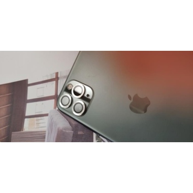 Защитное стекло на камеру iPhone 11 Pro/11 Pro Max, мет. рамка KR (Silver) - 1 шт., фото №4, добавлено пользователем
