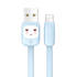 Usams Lightning кабель - USB 2.0 - черный с "рожицей", 1,2 м. (SJ231USB01), фото №2