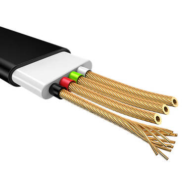 USB A - Type C гибкий кабель бирюзового цвета 120 см (SJ232U8B03), фото №6