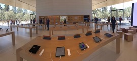 как смотрится фото Apple Store в Эппл парк