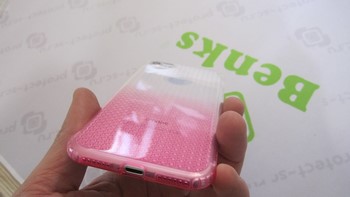 розовый ТПУ чехол для седьмого айфона