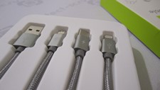 usb кабель зарядки 3 в 1 для iphone (lightning) и других устройств на type c и micro usb