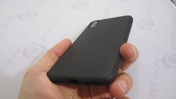 черный чехол прорезиненный на iphone x