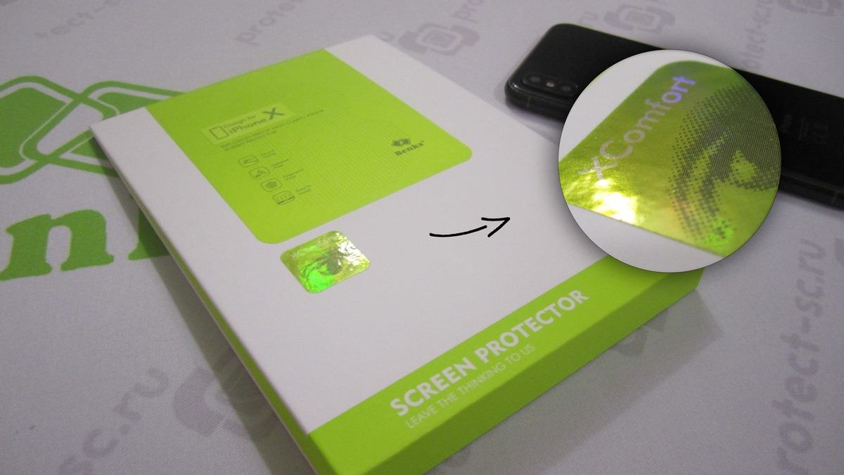 прозрачное закаленное ультратонкое стекло на айфон 10 серия KR+