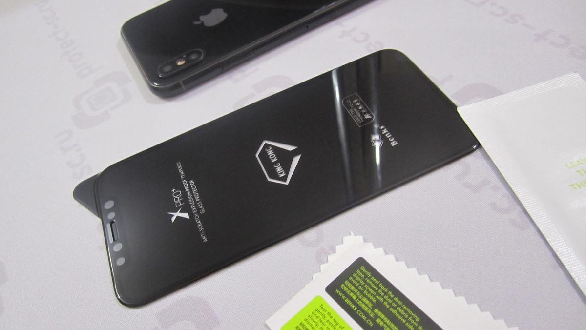 как выглядит king kong 3D сапфировое защитное стекло на iphone x от Бэнкс